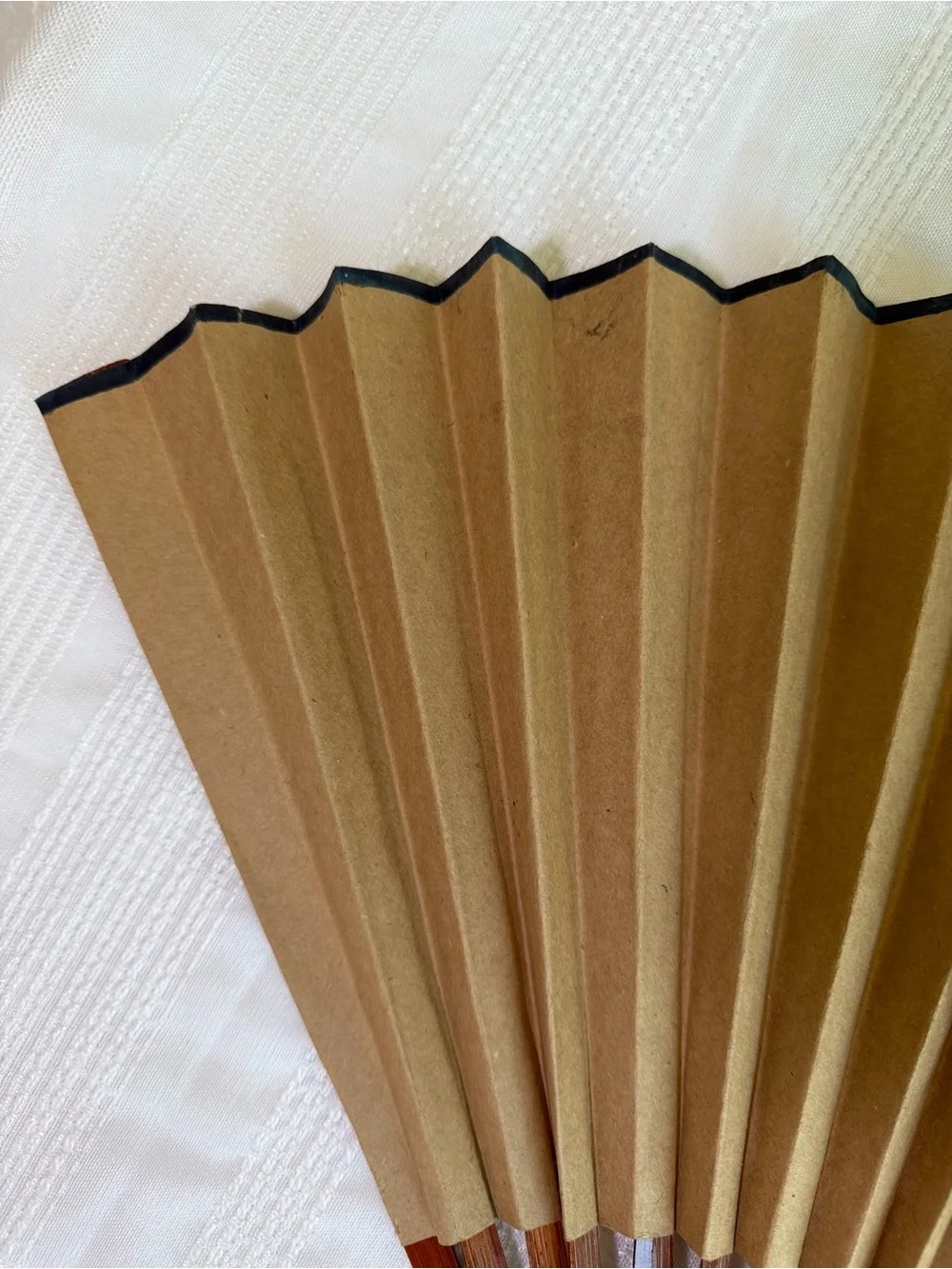 Vintage Gold Floral Folding Fan